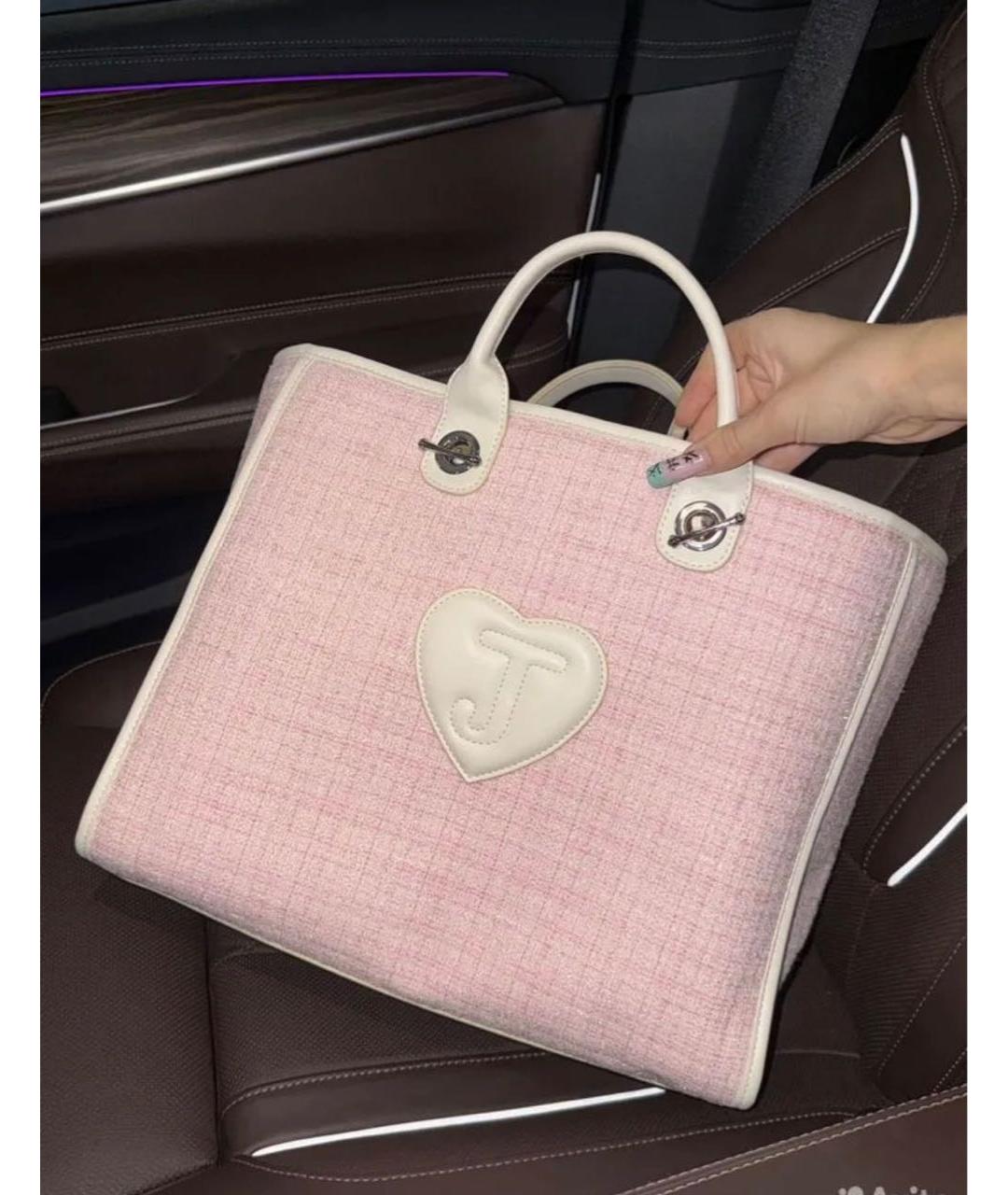 JUICY COUTURE Розовая сумка тоут, фото 5