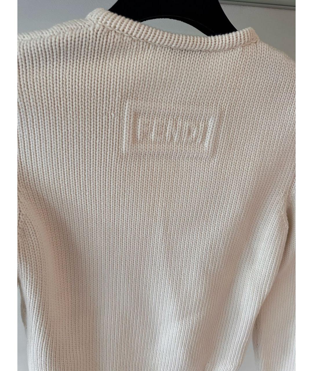 FENDI Белый джемпер / свитер, фото 3