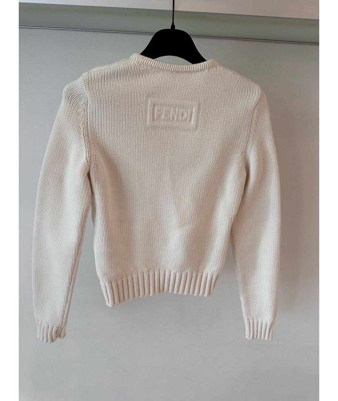 FENDI Белый джемпер / свитер, фото 2