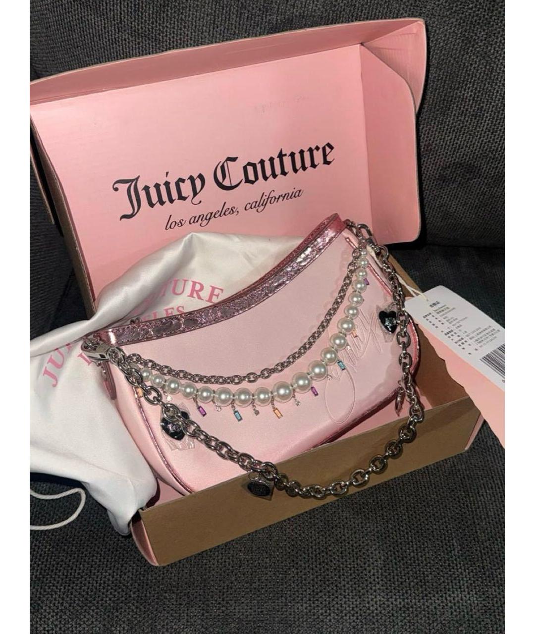 JUICY COUTURE Розовая сумка с короткими ручками, фото 3