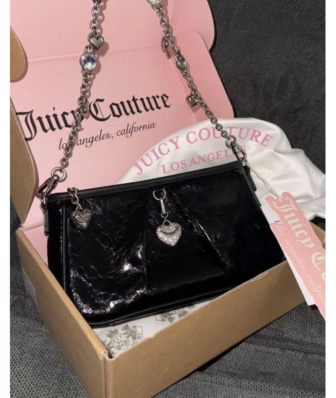 JUICY COUTURE Черная сумка с короткими ручками, фото 2