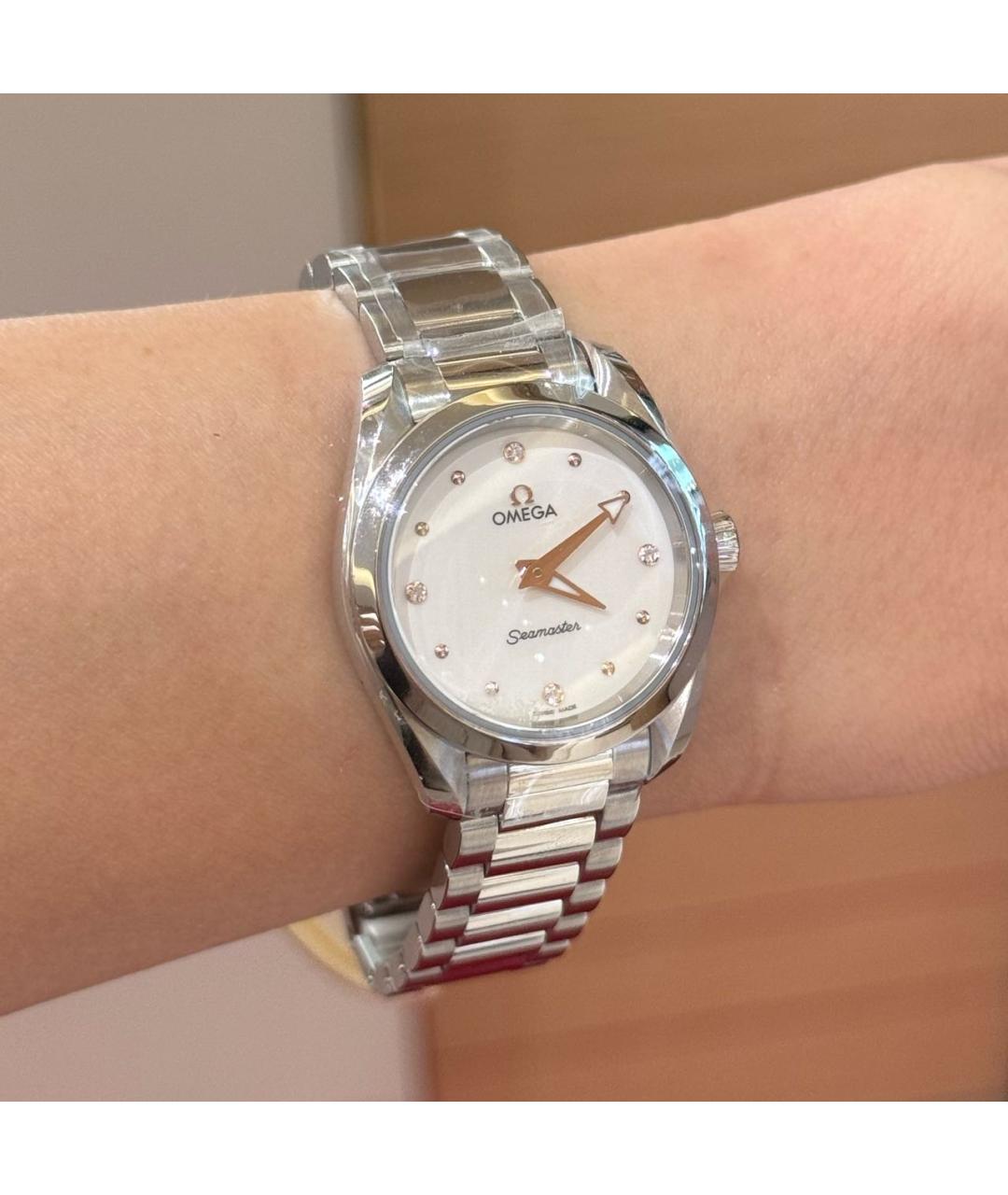 OMEGA Серебряные часы, фото 2