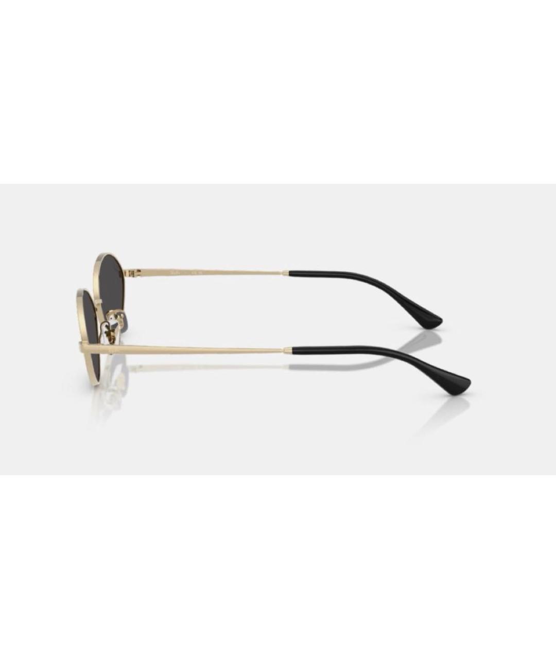 RAY BAN Золотые металлические солнцезащитные очки, фото 3