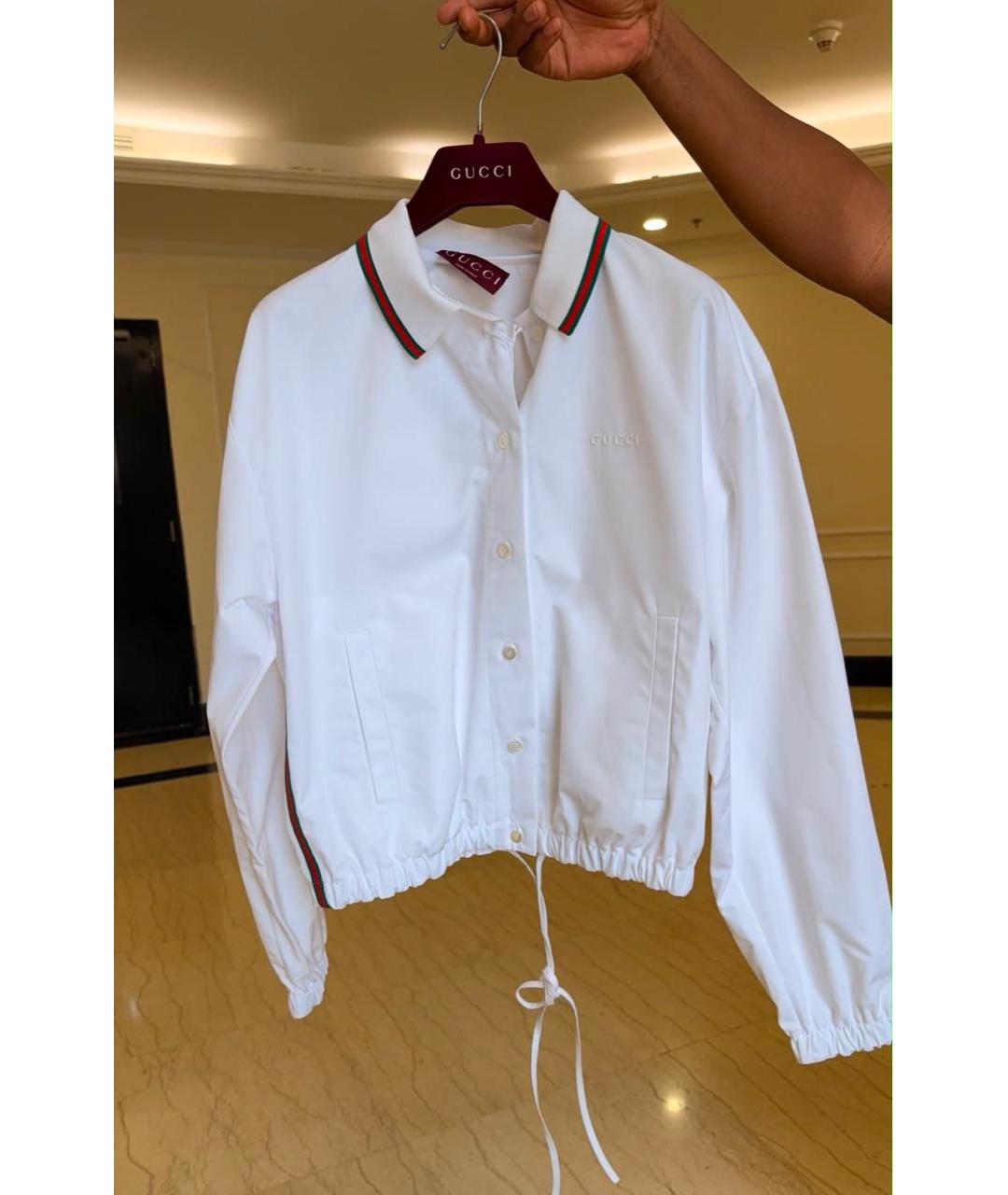 GUCCI Белая спортивная куртка, фото 4