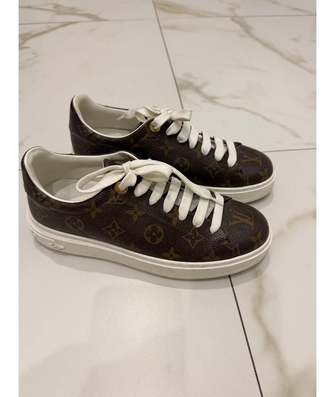LOUIS VUITTON Коричневые кроссовки, фото 8