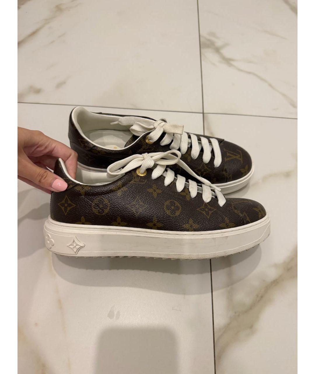 LOUIS VUITTON Коричневые кроссовки, фото 5