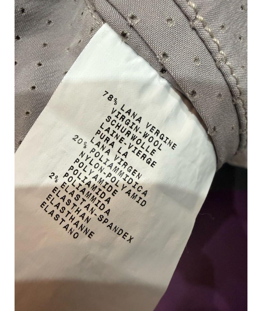EMPORIO ARMANI Серая шерстяная куртка, фото 8