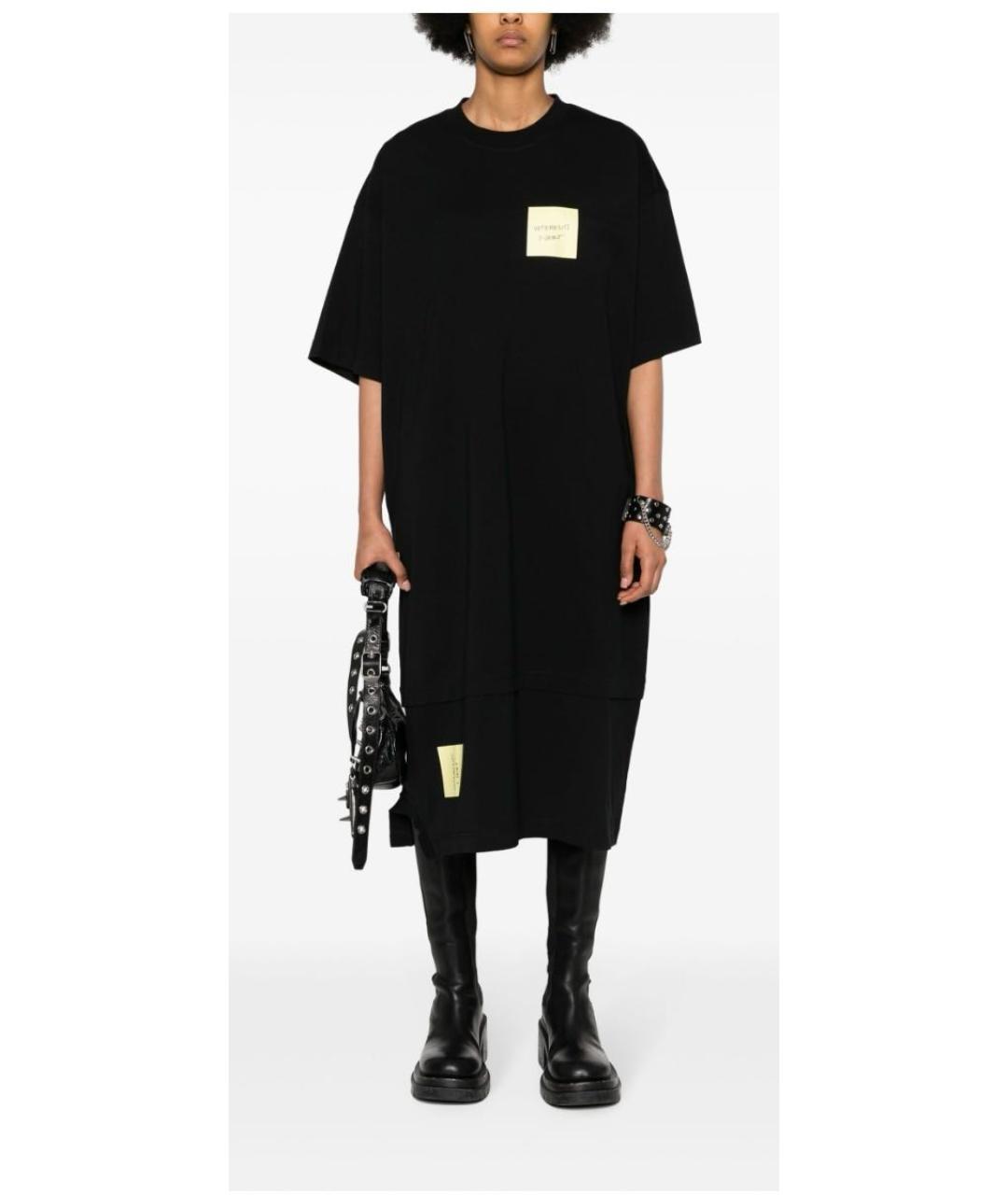 VETEMENTS Черное хлопковое платье, фото 6