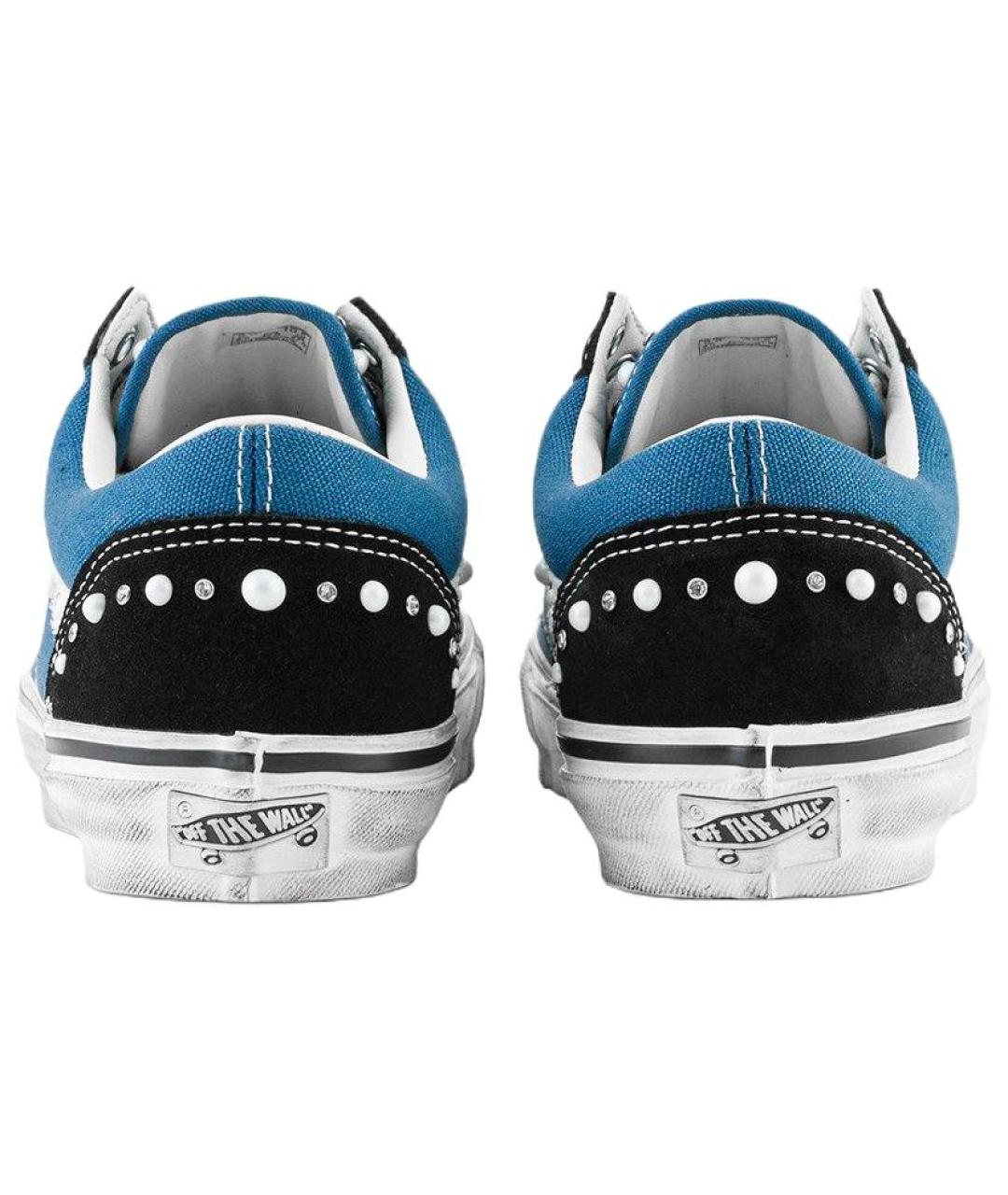 VANS Синие текстильные кроссовки, фото 4