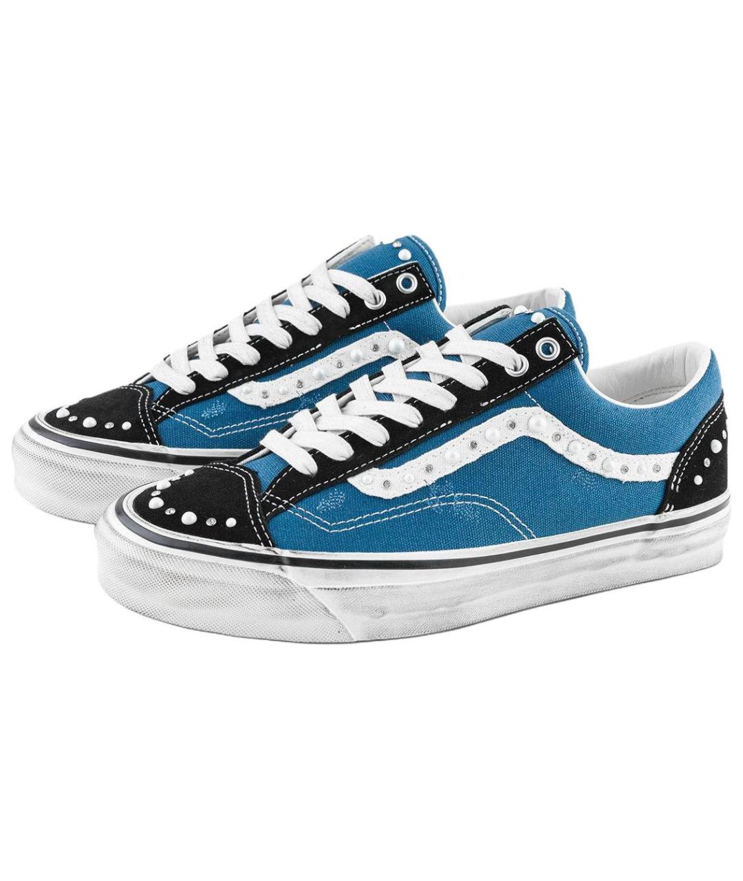VANS Синие текстильные кроссовки, фото 2