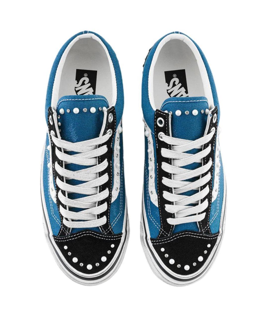 VANS Синие текстильные кроссовки, фото 3