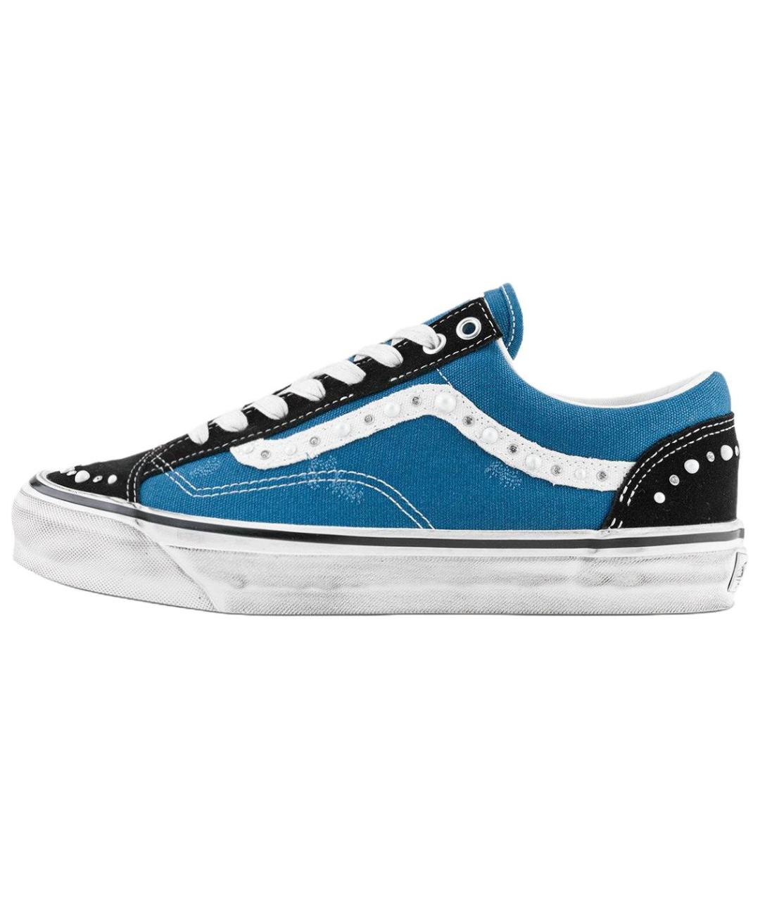 VANS Синие текстильные кроссовки, фото 6