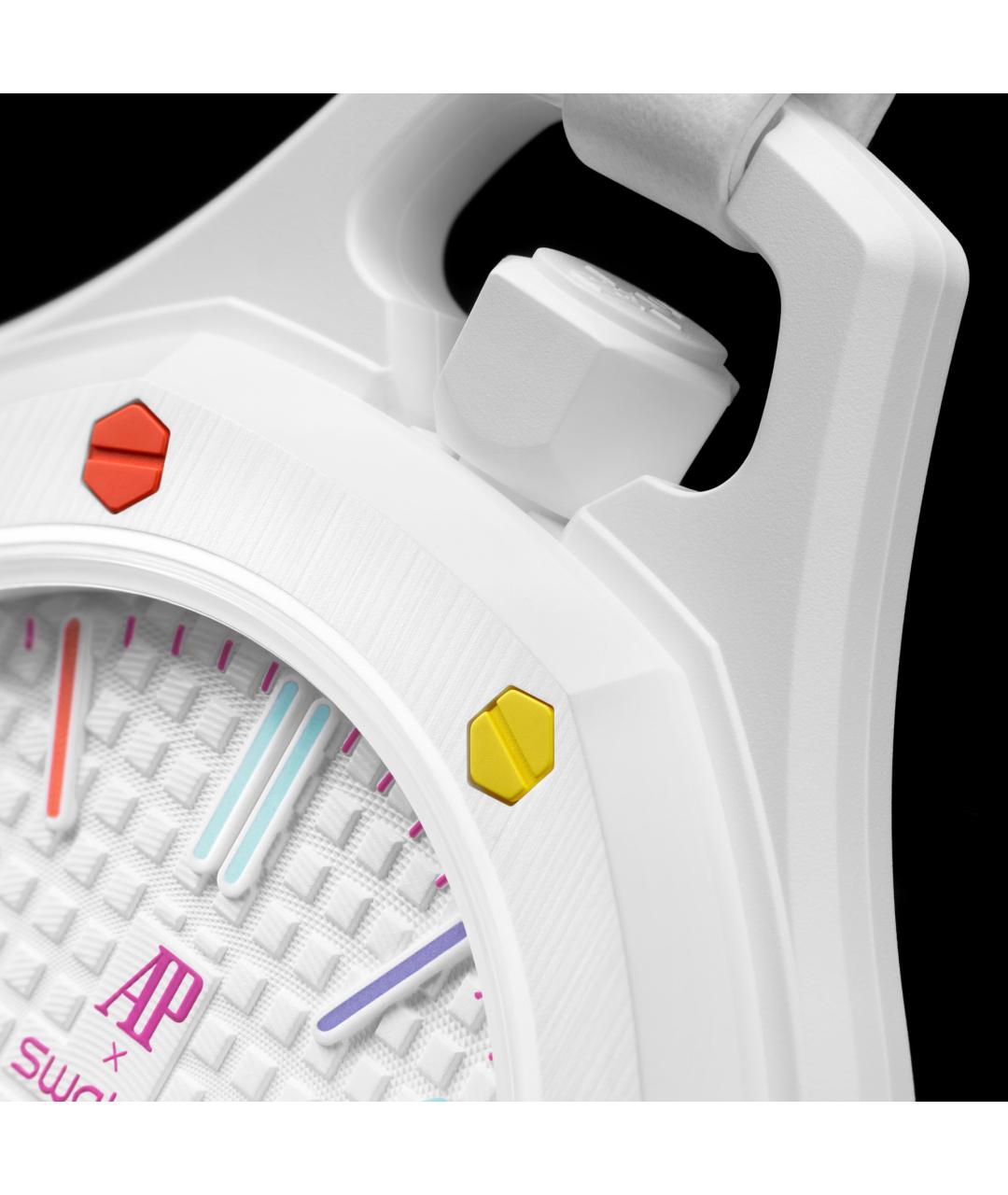 Swatch Белые керамические часы, фото 5