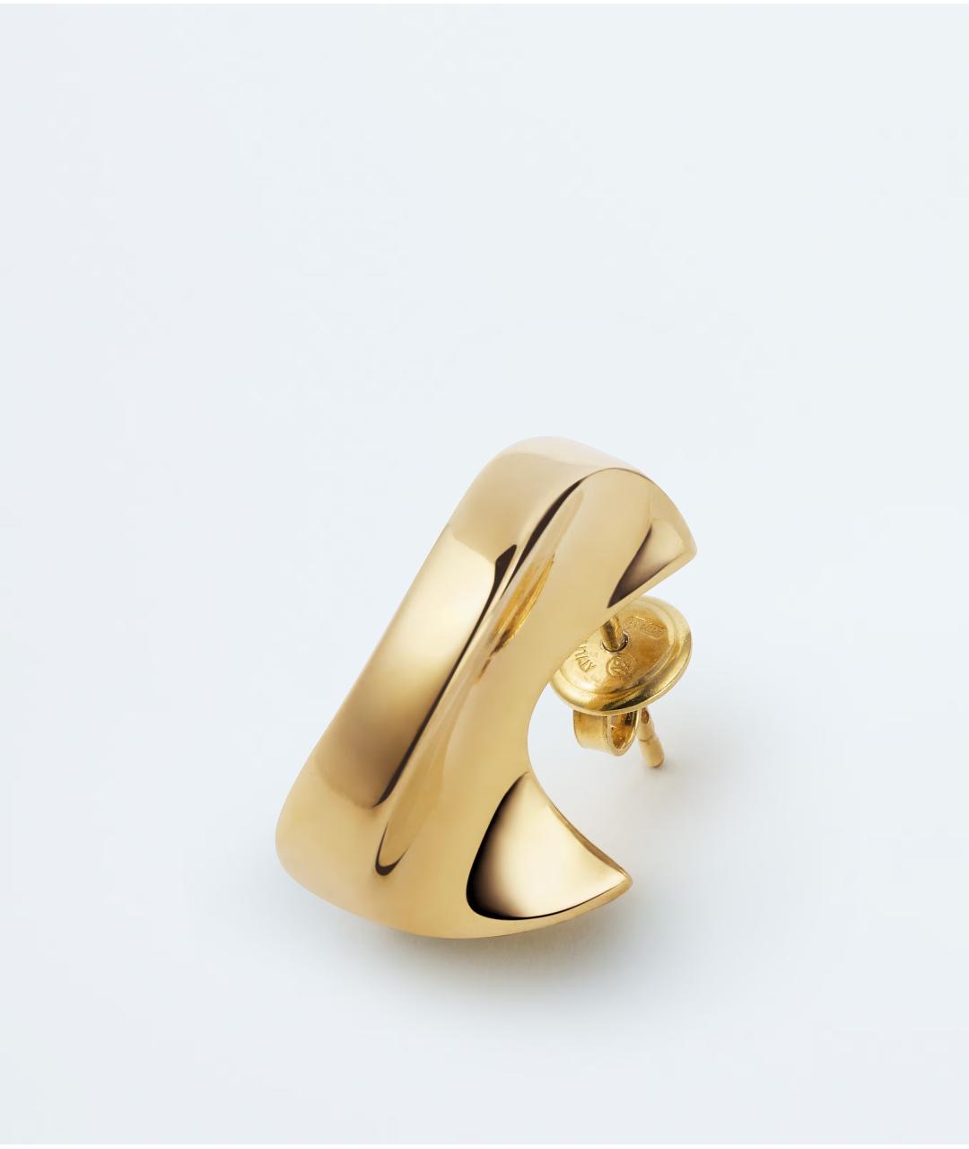 BOTTEGA VENETA Золотые серебряные серьги, фото 2