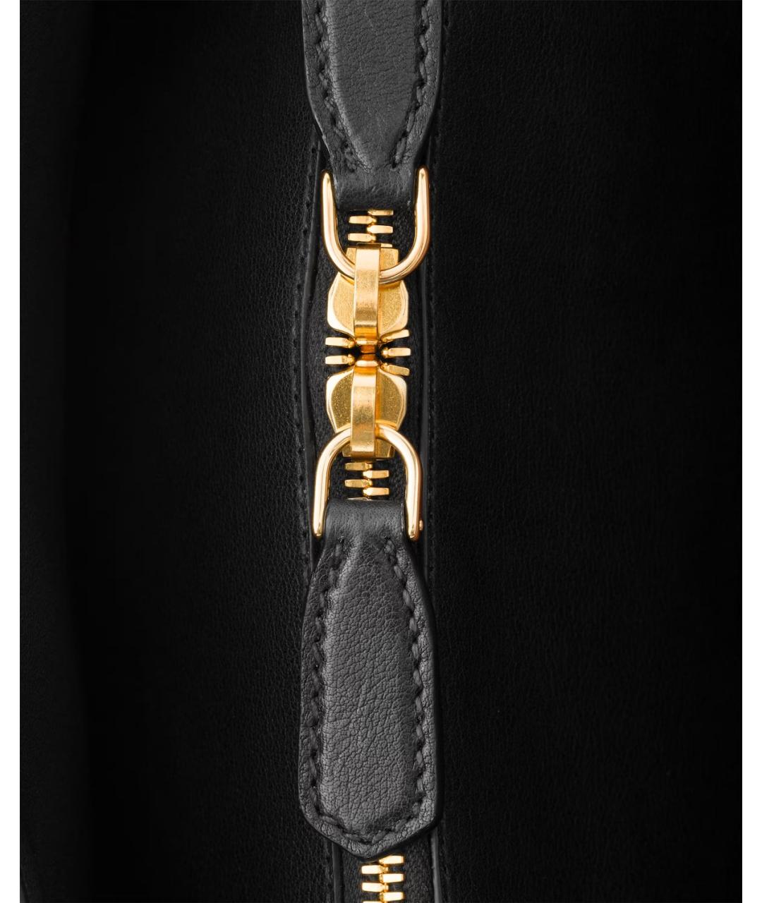 PRADA Черная кожаная сумка тоут, фото 4