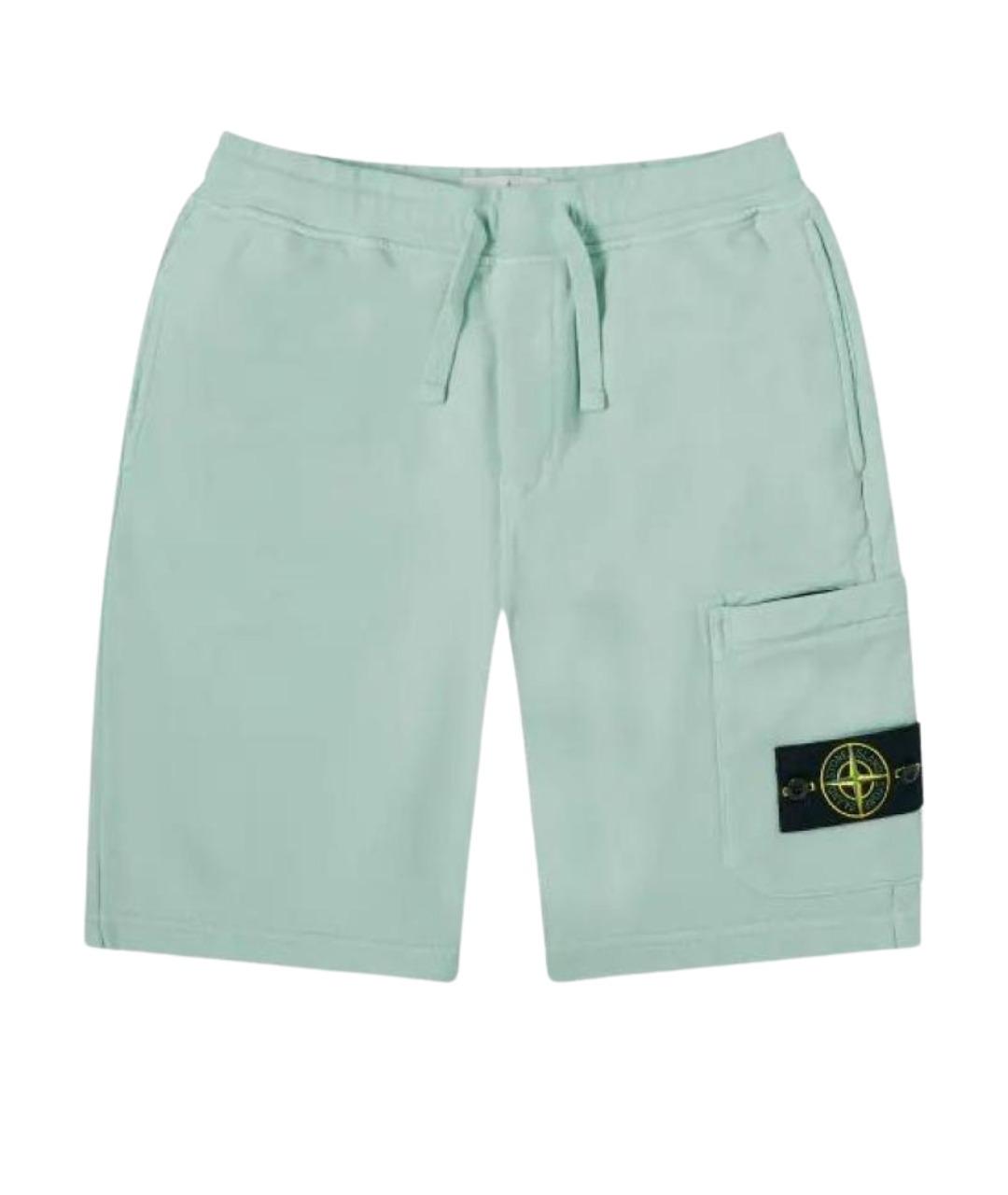 STONE ISLAND Зеленые шорты, фото 1