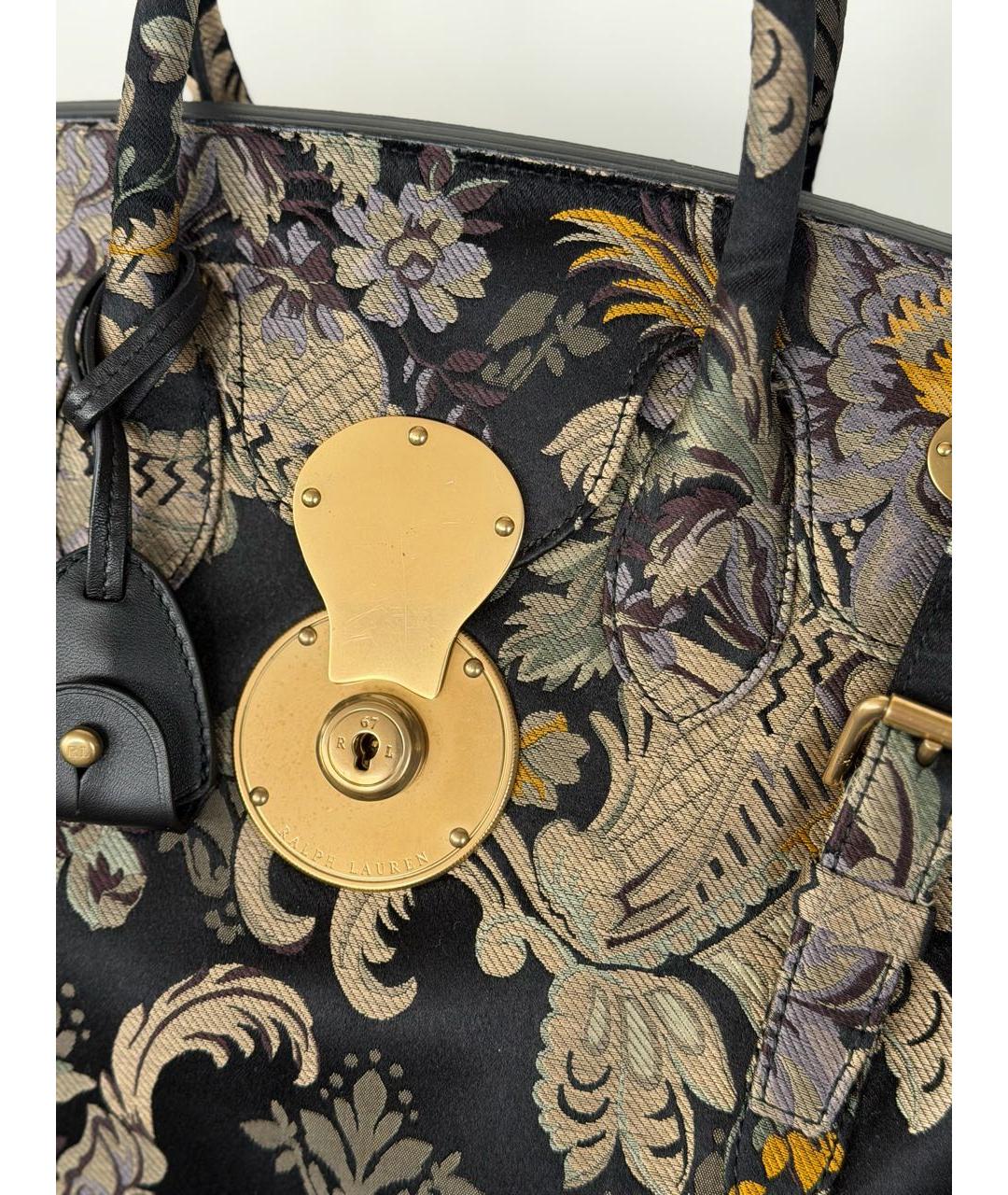 RALPH LAUREN Мульти жаккардовая сумка с короткими ручками, фото 5