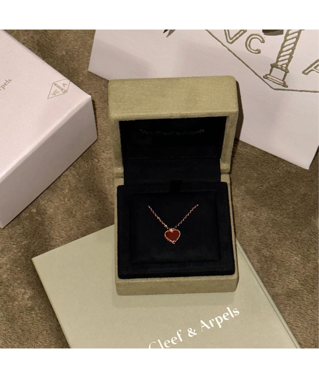 VAN CLEEF & ARPELS Бордовое колье из розового золота, фото 2