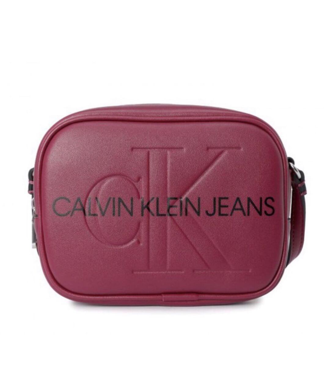 CALVIN KLEIN JEANS Бордовая сумка через плечо из искусственной кожи, фото 1