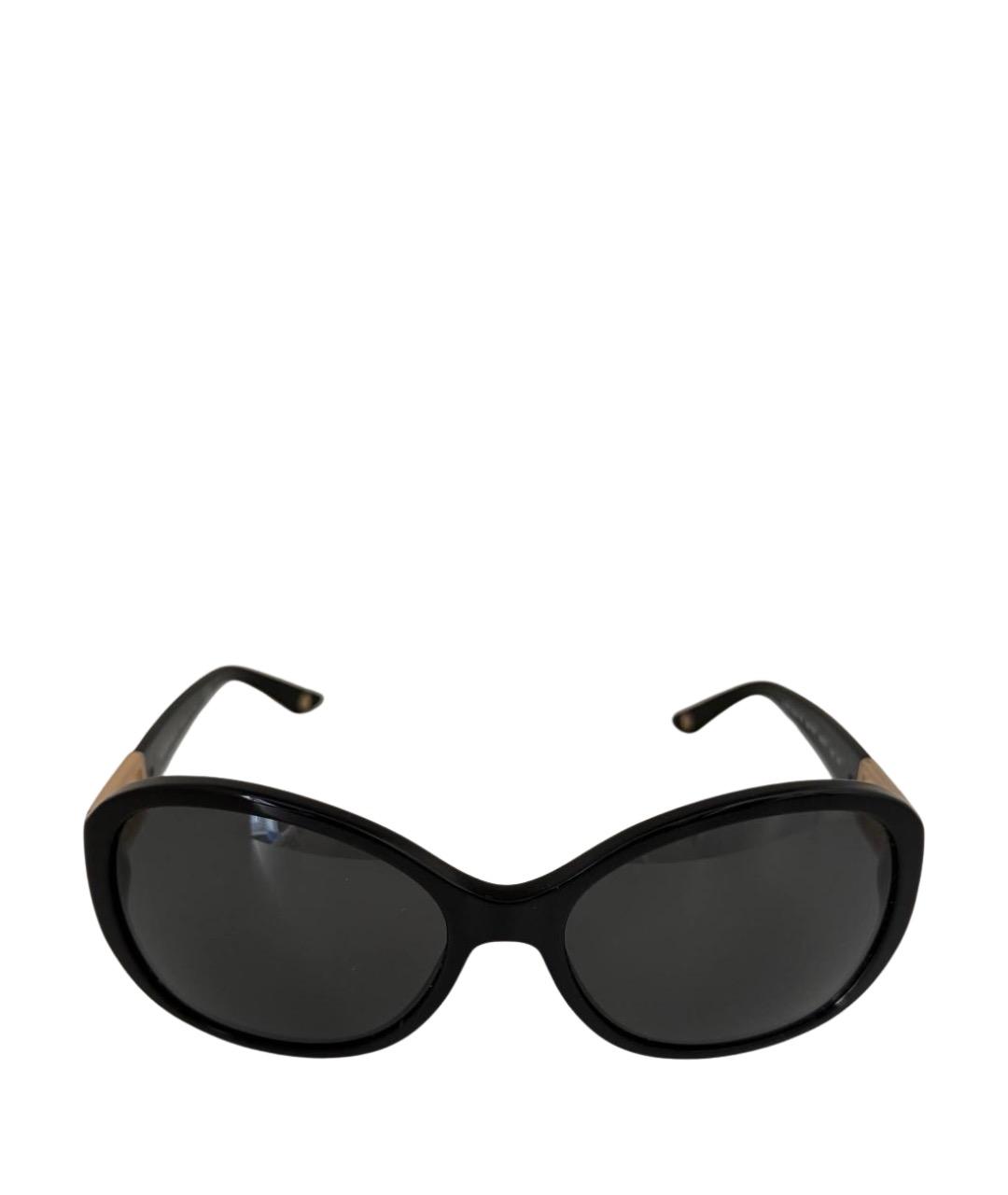 VERSACE Черные пластиковые солнцезащитные очки, фото 1