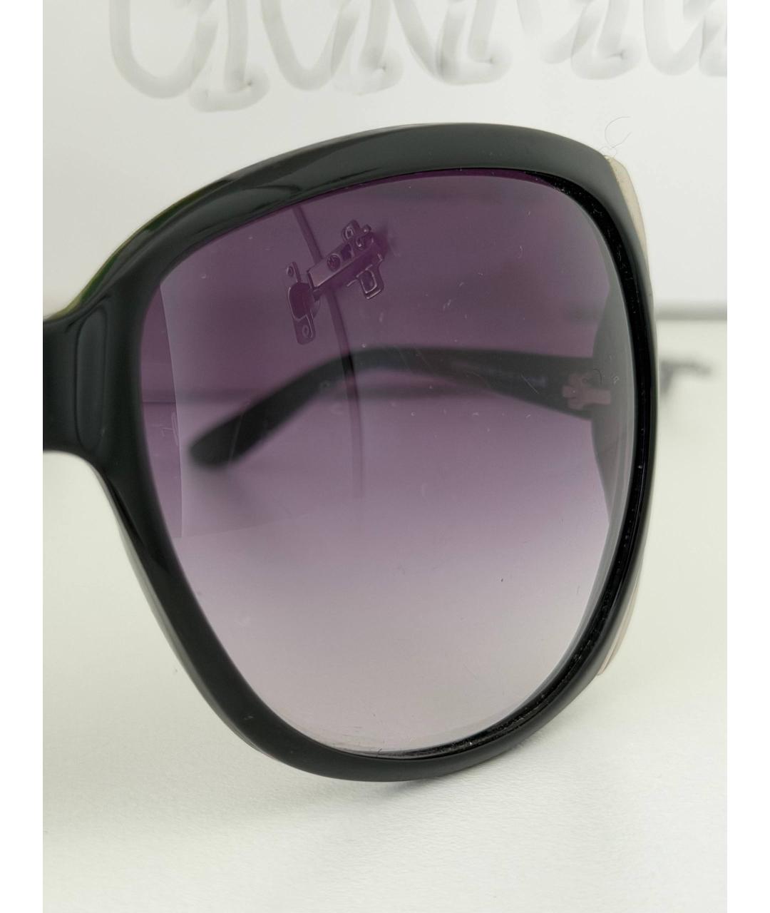 CHRISTIAN DIOR Черные пластиковые солнцезащитные очки, фото 4