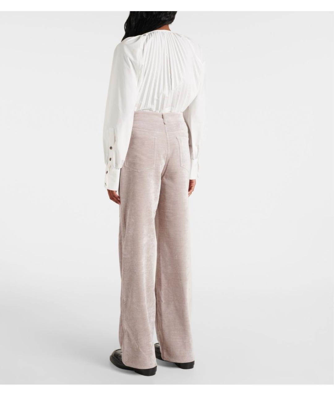 PROENZA SCHOULER Бежевые прямые брюки, фото 6