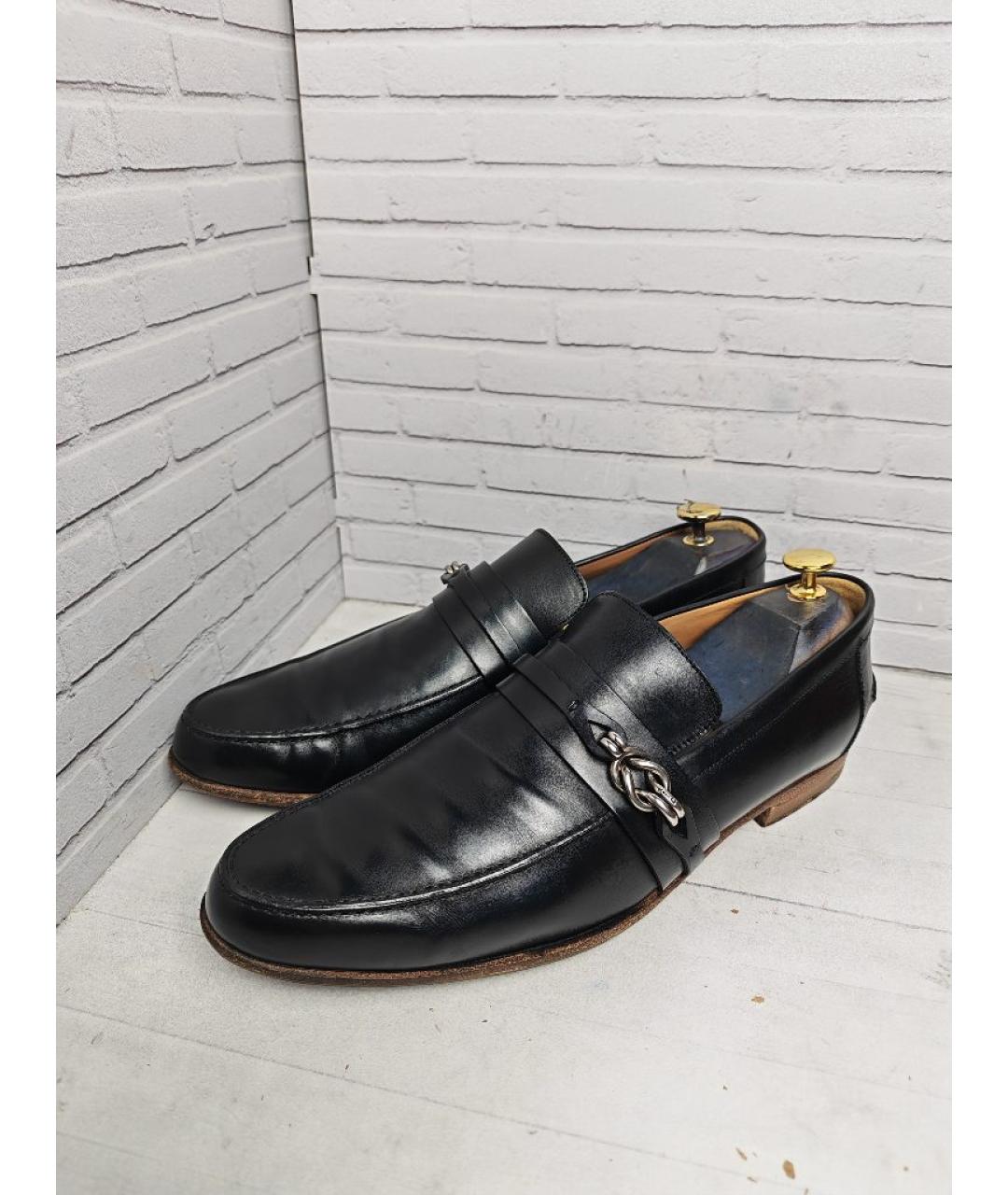 GUCCI Черные кожаные лоферы, фото 3