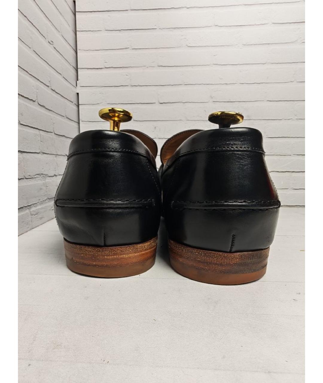 GUCCI Черные кожаные лоферы, фото 4