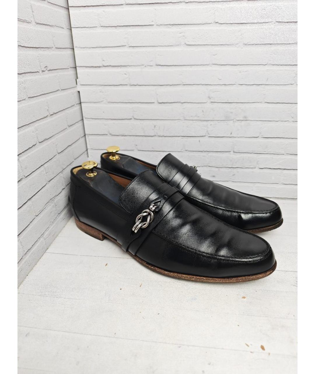 GUCCI Черные кожаные лоферы, фото 2