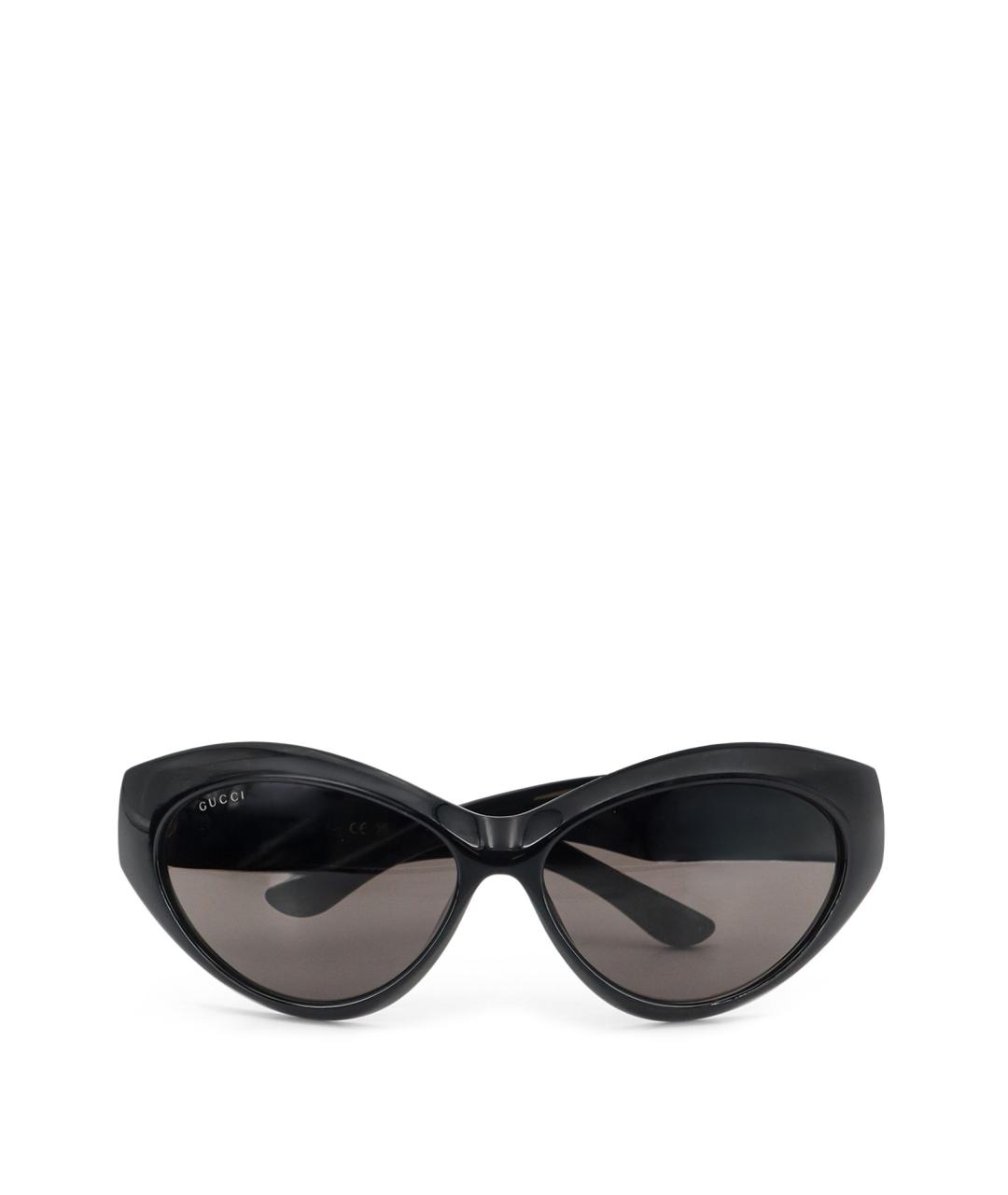 GUCCI Черные пластиковые солнцезащитные очки, фото 1
