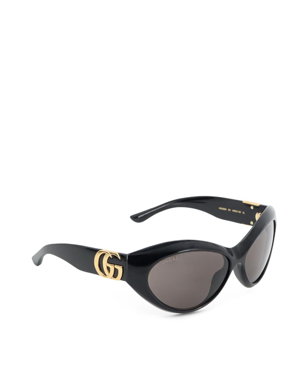 GUCCI Черные пластиковые солнцезащитные очки, фото 2