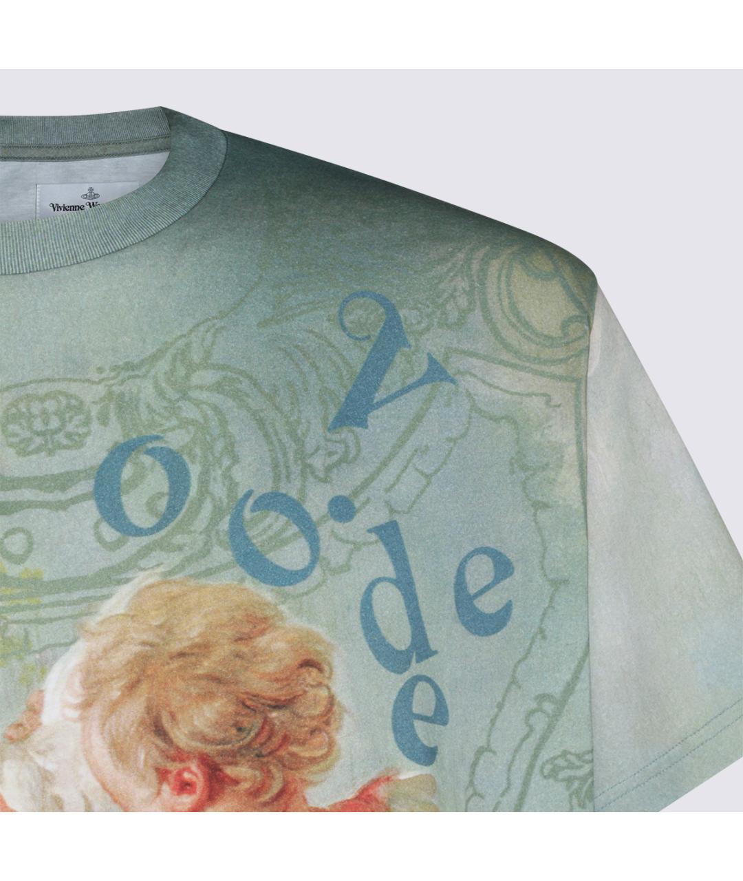 VIVIENNE WESTWOOD Мульти хлопковая футболка, фото 3