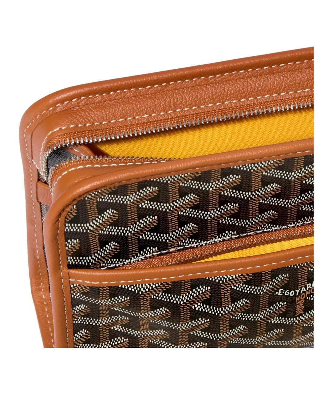 GOYARD Коричневая косметичка, фото 4