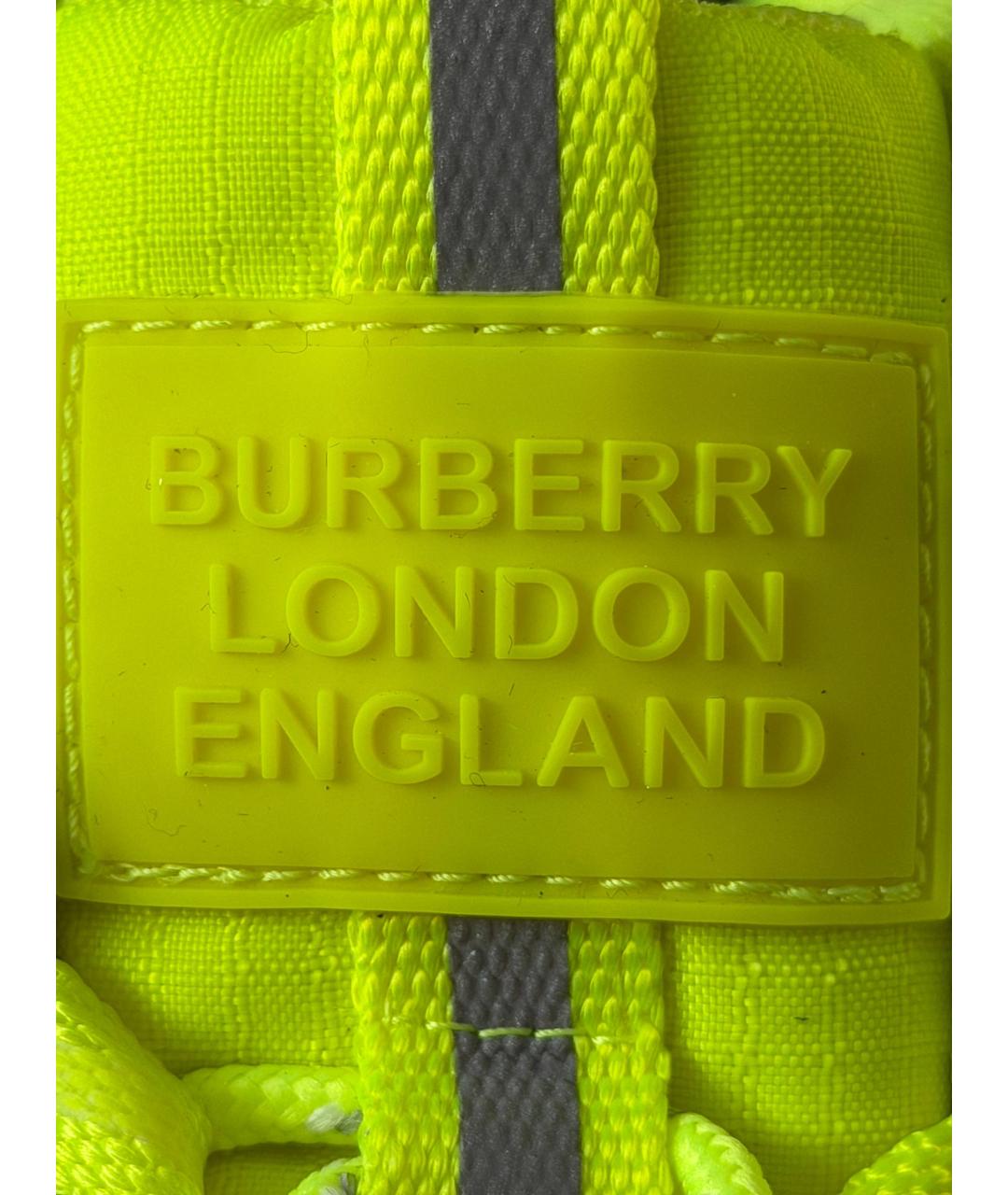 BURBERRY Зеленые кроссовки, фото 6