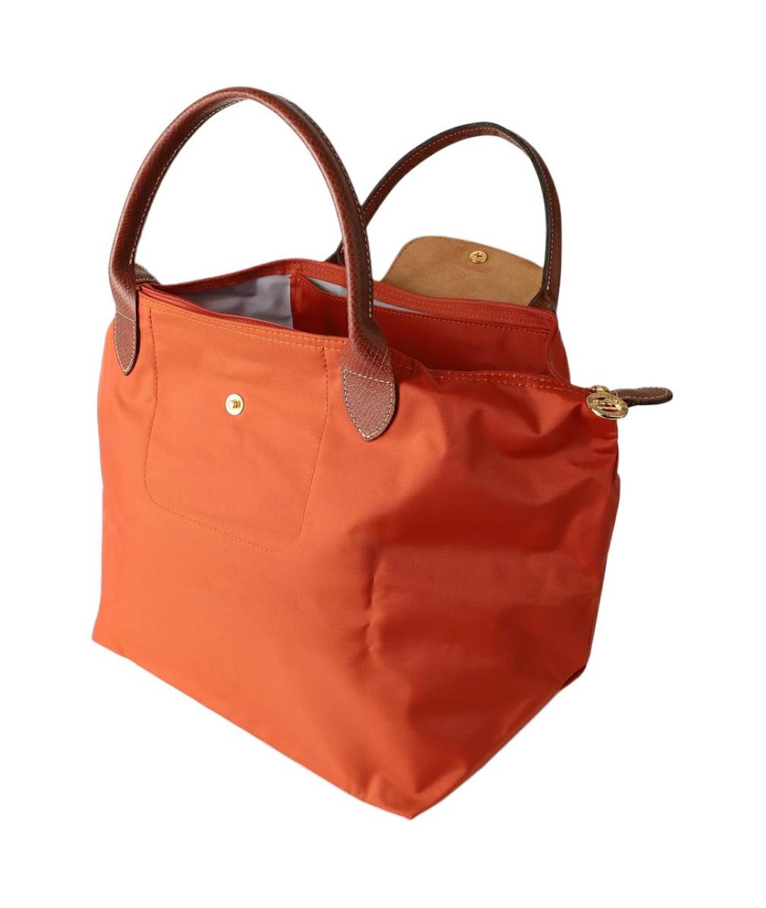 LONGCHAMP Красная тканевая сумка тоут, фото 4
