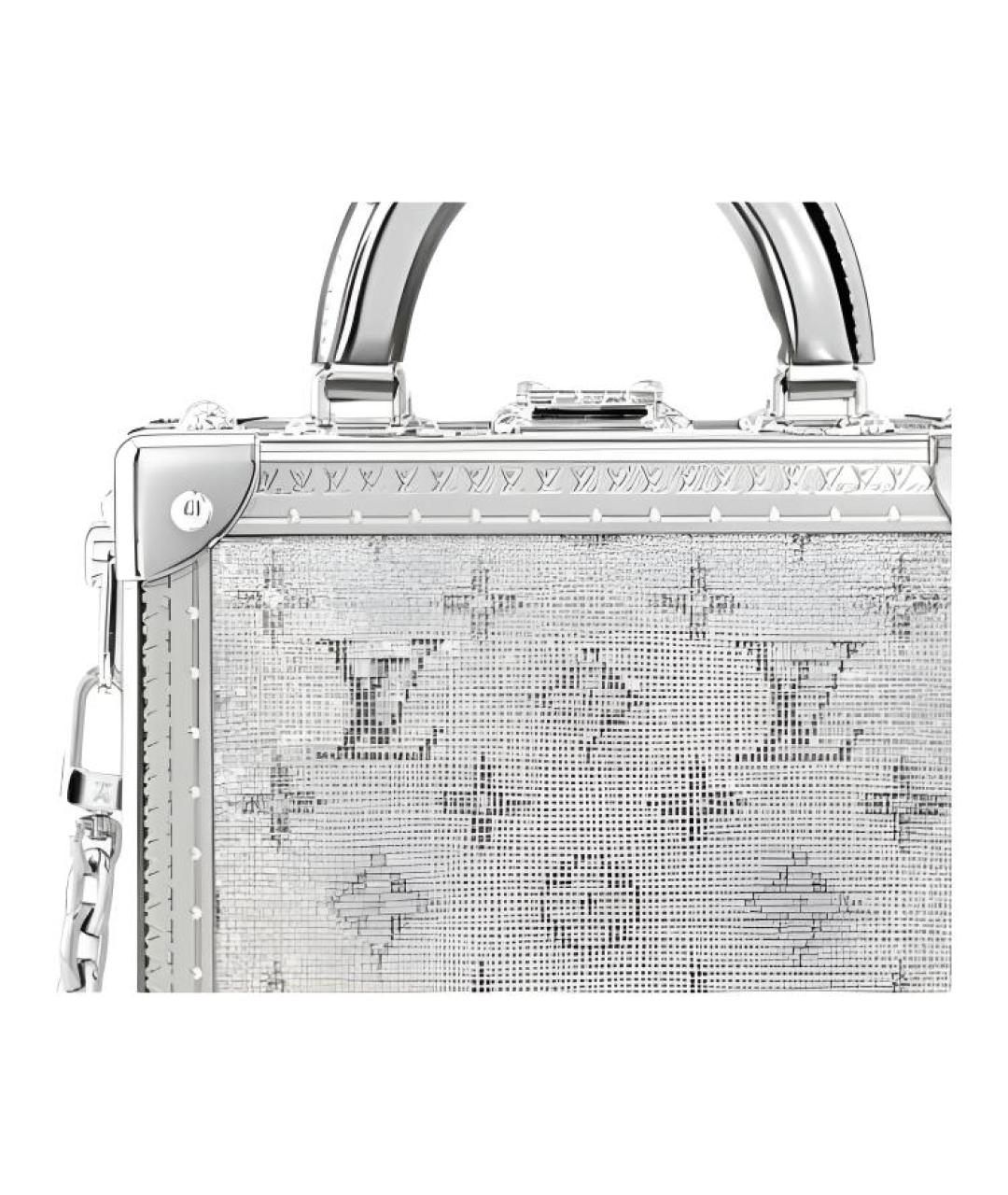 LOUIS VUITTON Серебряная сумка с короткими ручками, фото 2