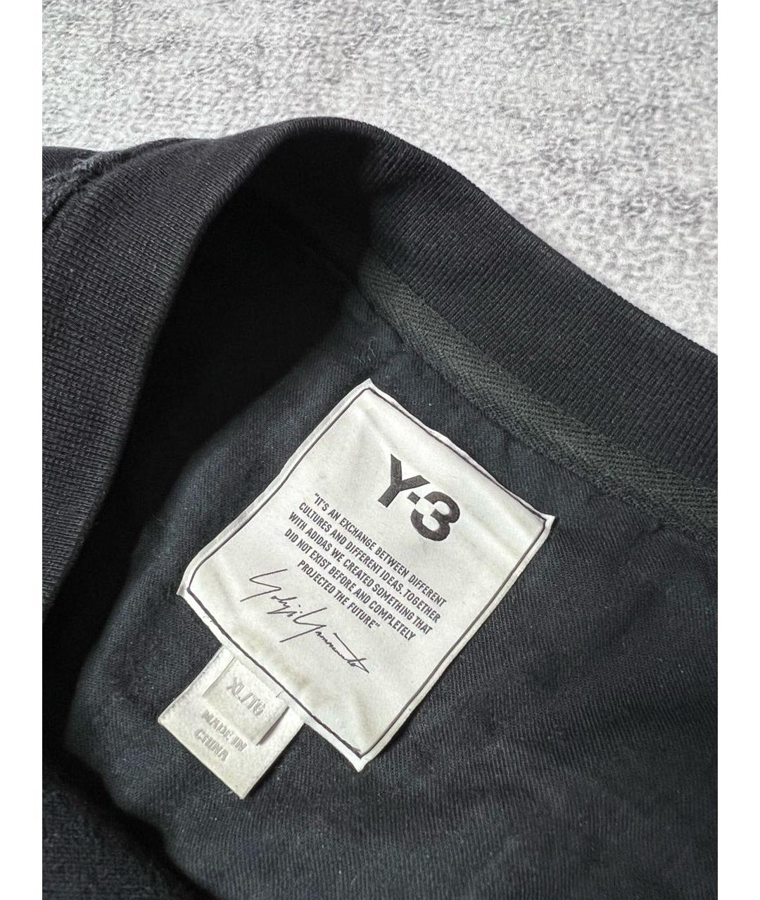 Y-3 Черный хлопковый джемпер / свитер, фото 4