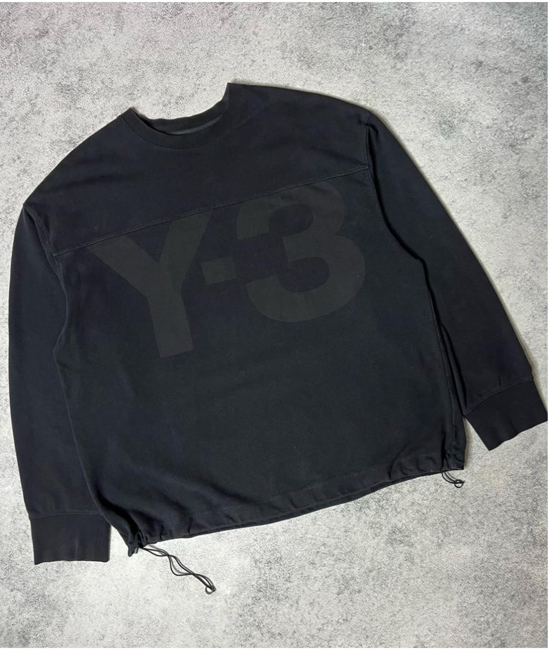 Y-3 Черный хлопковый джемпер / свитер, фото 6