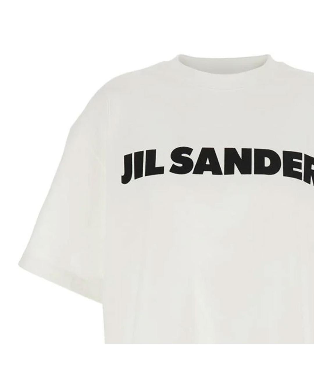 JIL SANDER Белая футболка, фото 3
