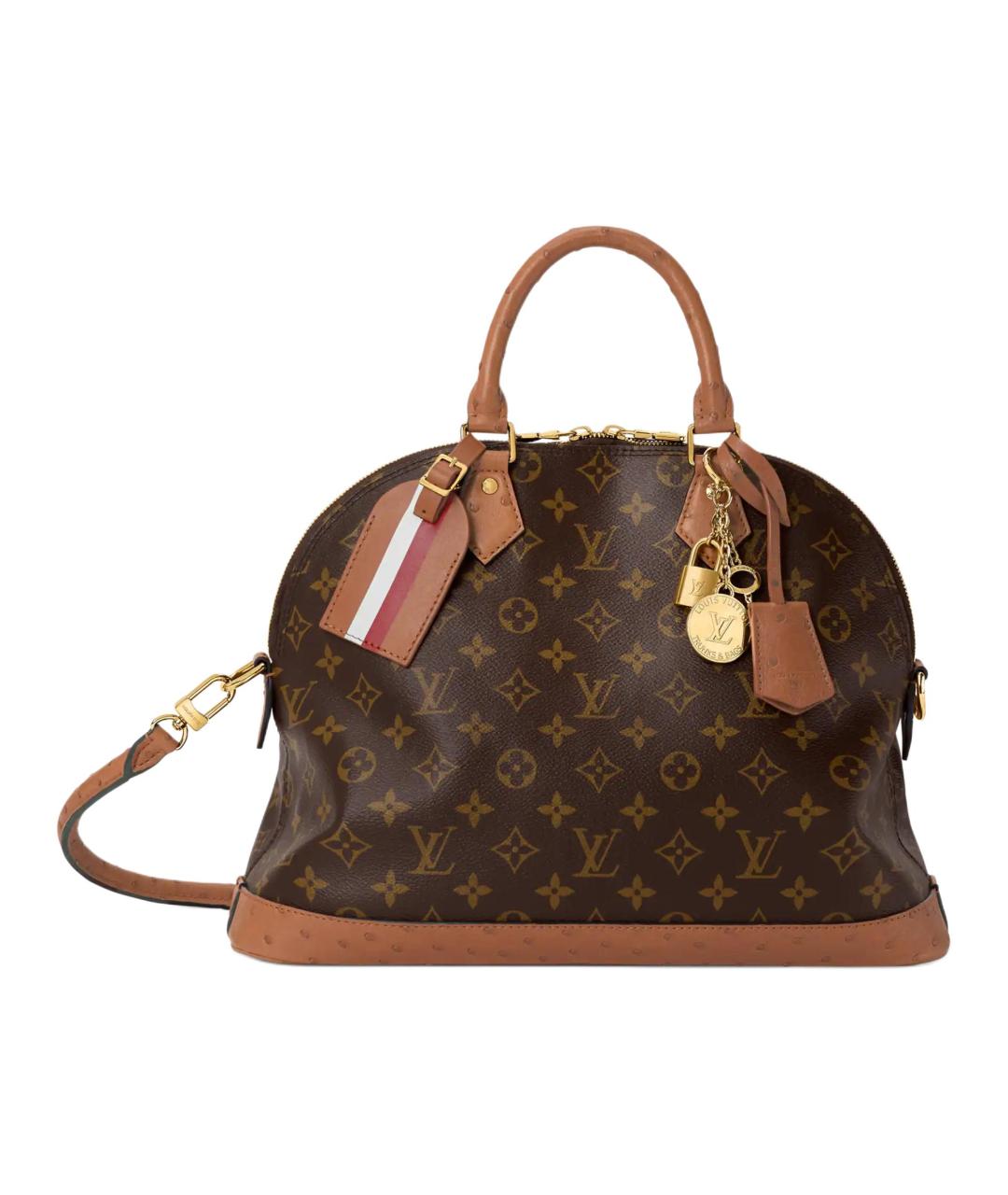 LOUIS VUITTON Коричневая сумка тоут из канвы, фото 1