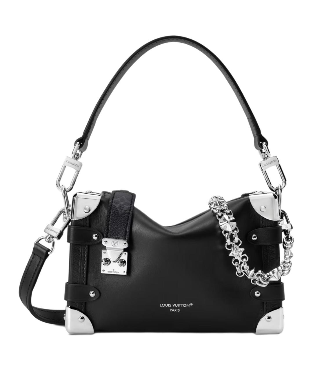 LOUIS VUITTON Черная кожаная сумка через плечо, фото 1