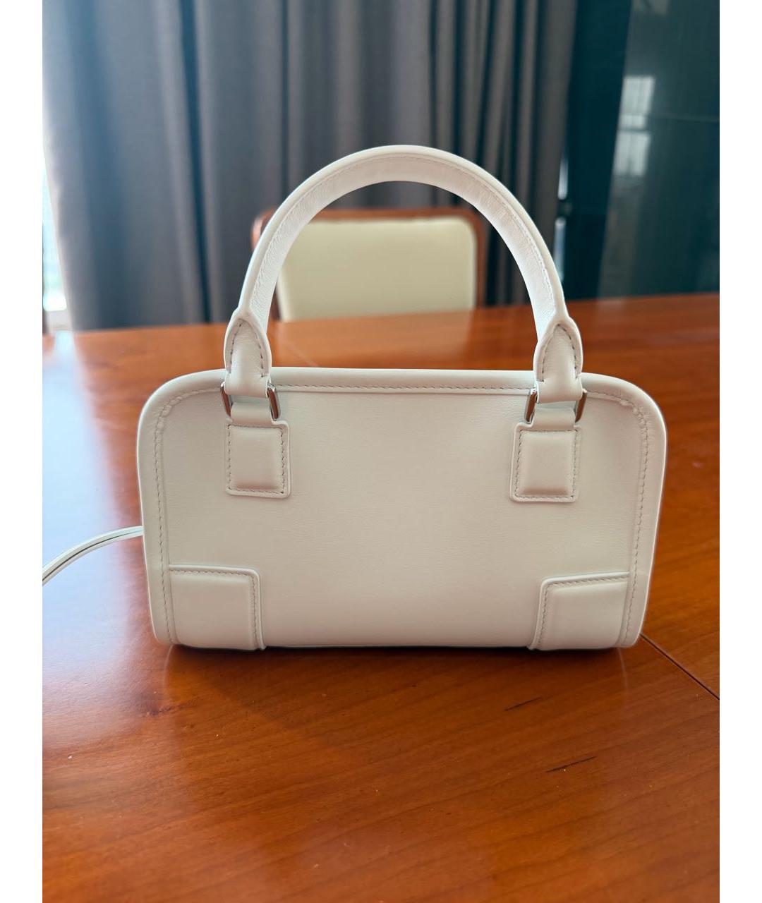 LOEWE Белая кожаная сумка тоут, фото 3