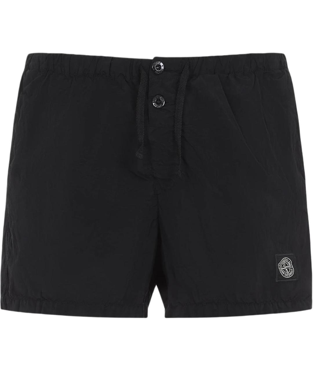 STONE ISLAND Черные плавки, фото 1