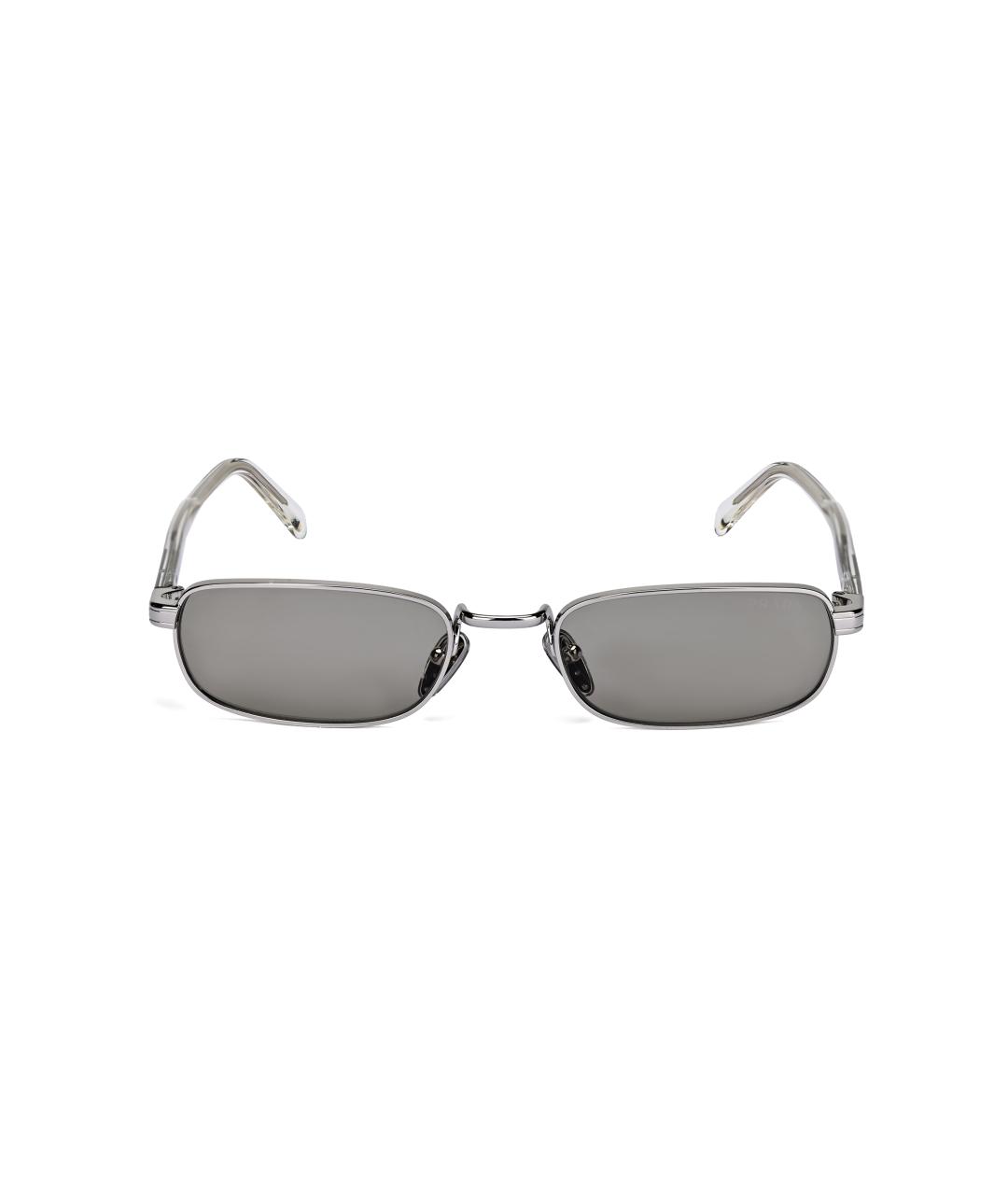 PRADA Серые металлические солнцезащитные очки, фото 2
