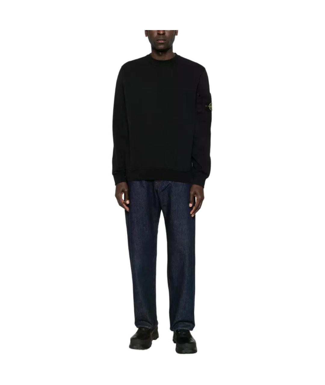 STONE ISLAND Синие прямые джинсы, фото 3