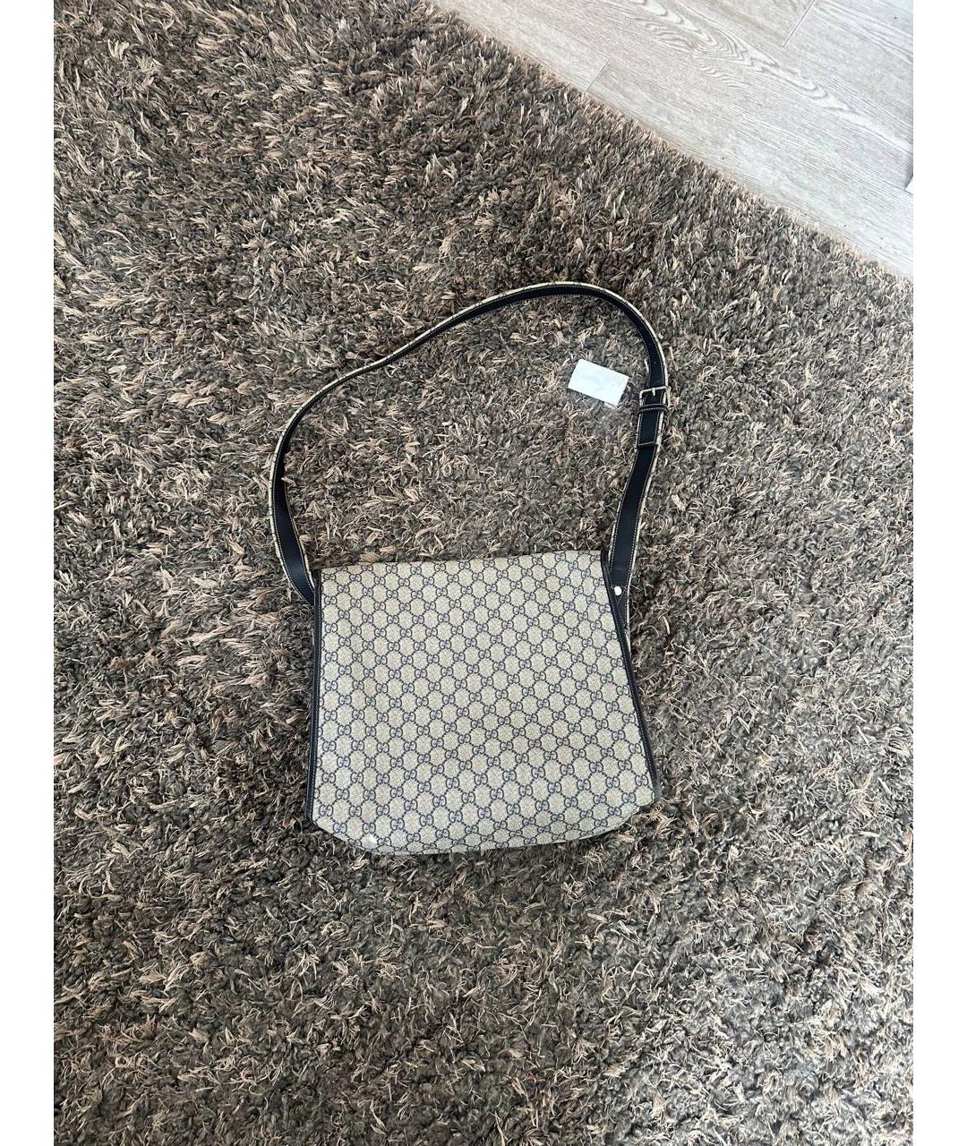GUCCI Белая кожаная сумка на плечо, фото 2