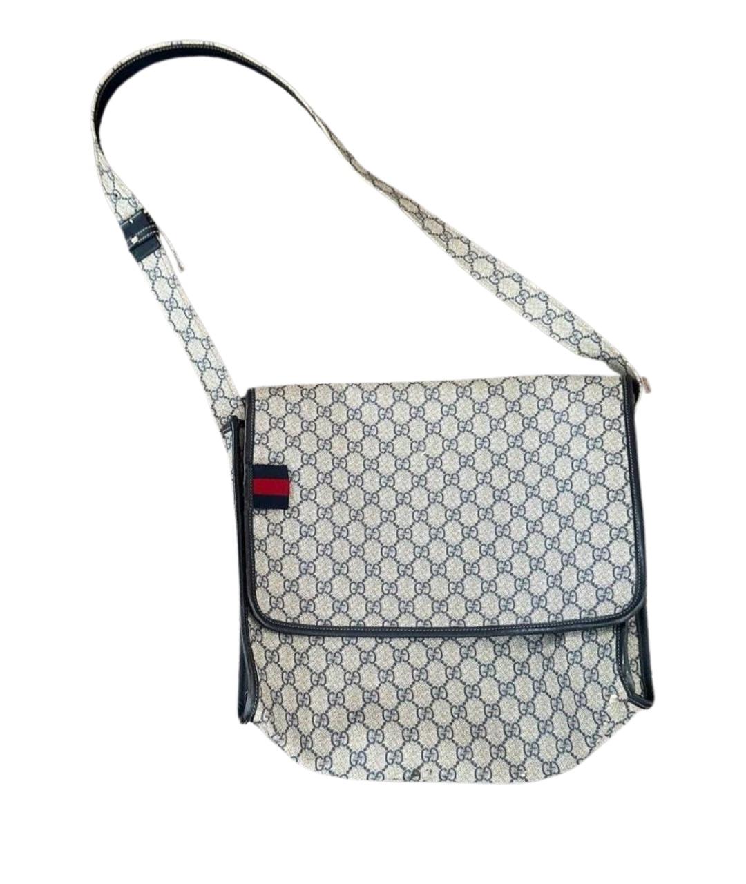 GUCCI Белая кожаная сумка на плечо, фото 1