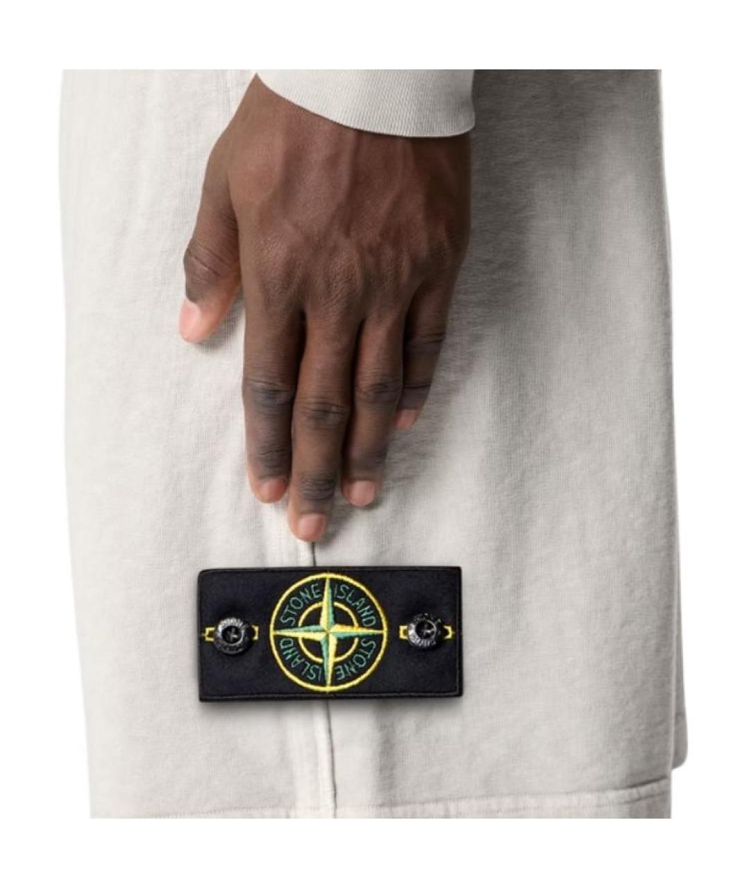 STONE ISLAND Серые шорты, фото 5