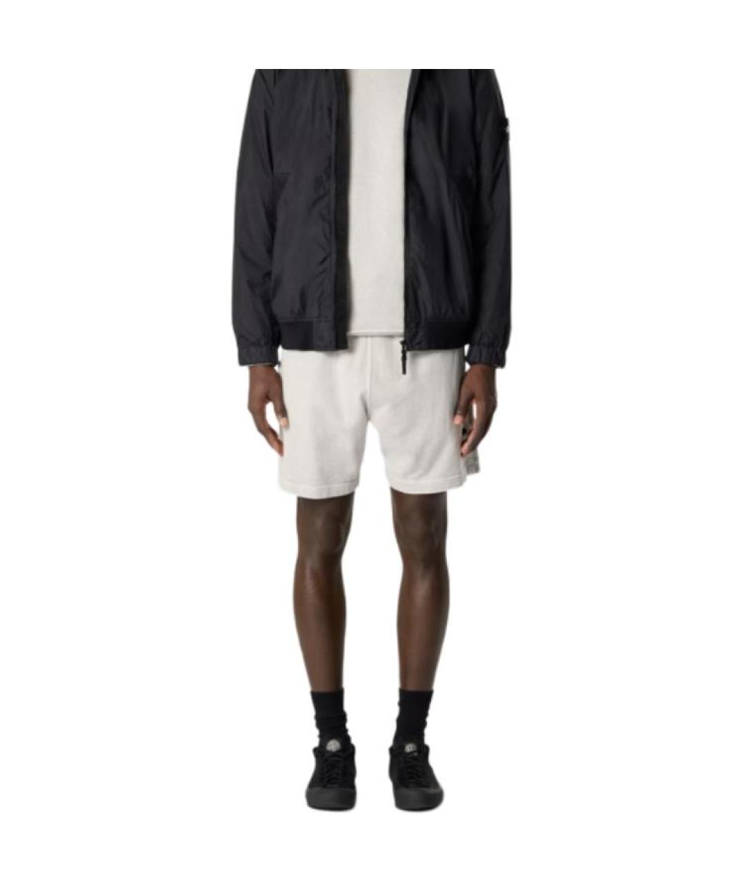 STONE ISLAND Серые шорты, фото 3