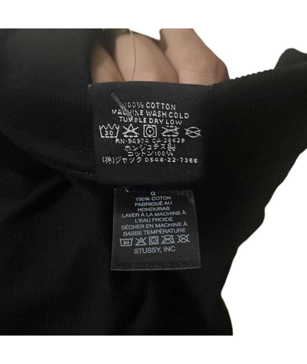 STUSSY Черная футболка, фото 3